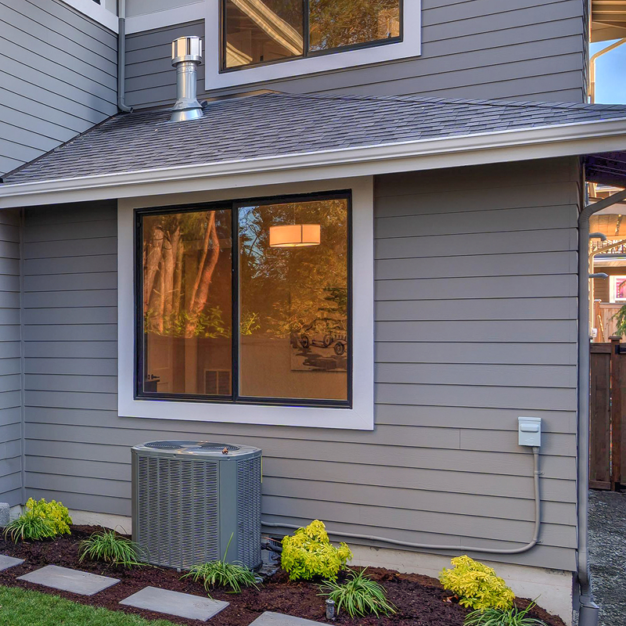 Casement windows Chesterfield – white frame closeup